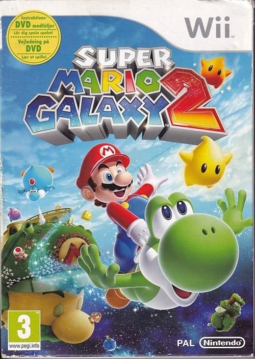 Super Mario Galaxy 2 - with Tutorial DVD in Cardboard Box - Nintendo Wii (B Grade) (Used) (Eng)